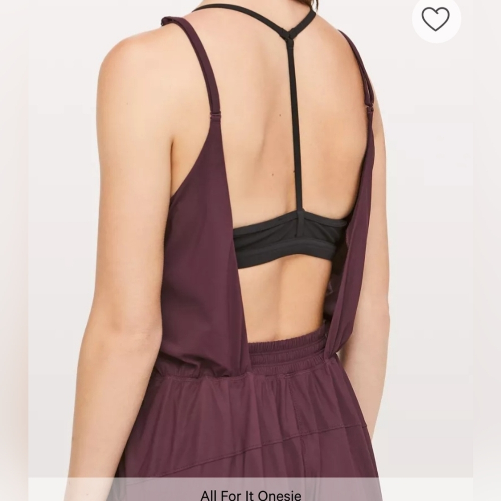 Lululemon All For It Jumpsuit Dark Adobe Stretchy Womens Size 2 - Picture 2 of 6